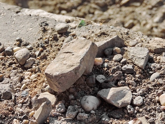 混凝土, 荒地, 岩石, 石头, 性质, 篦., 地面, 土壤, 粗糙, 灰尘
