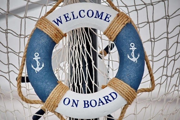 life preserver, equipment, rope, safety, web, security, summer, leisure, recreation, vacation