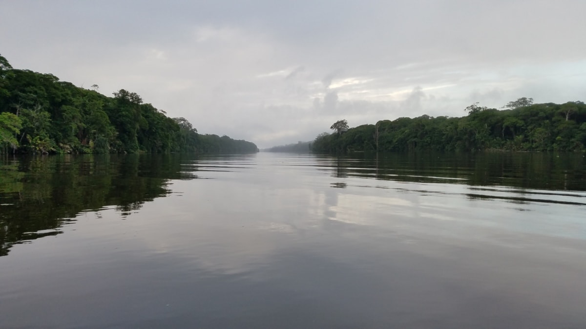 horizonte, niebla, orilla del río, agua, paisaje, canal, Río, junto al lago, Lago, reflexión
