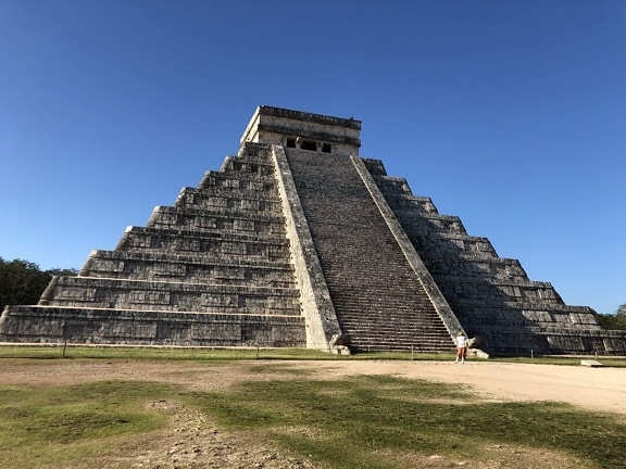 미국, 큰, 문화 유산, 피라미드, 사원, 벽, 계단, 고 대, 아키텍처, 단계
