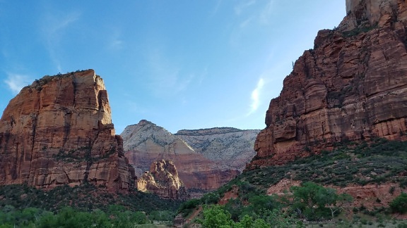 geology, mountain, landscape, canyon, ravine, desert, sandstone, valley, rock, cliff