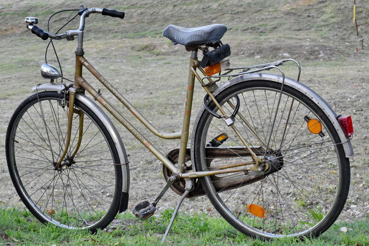 vélos de route, vélo, vélo, siège, unité, roue, frein, cycliste, Vintage, sport