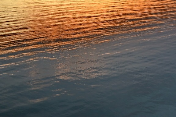 reflectie, zonsondergang, oceaan, zee, water, dageraad, Golf, natuur, rimpel, avond