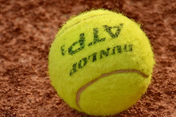 Ball, belle photo, fermer, en détail, court de tennis, tennis, jouer, compétition, jeu, sport