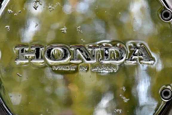 chrome, japanese, motorcycle, sign, stainless steel, reflection, drink, metallic, nature, symbol
