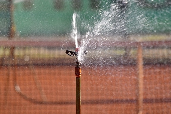 irrigation, splash, spraying, waterdrops, wet, water, nature, outdoors, spray, summer