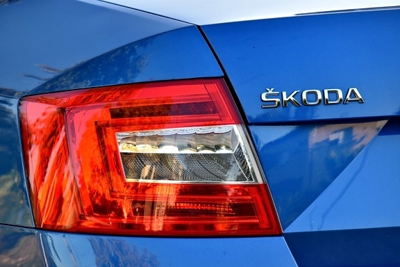 alphabet, brand, Skoda car, famous, light, metallic, paint, text, classic, outdoors