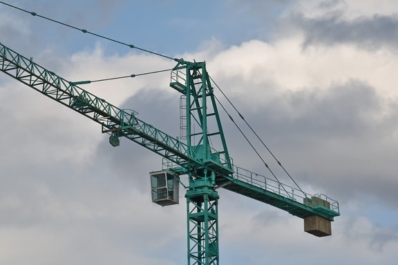 Crane, développement, ascenseur, secteur d'activité, projet, industriel, en acier, construction, tour, unité