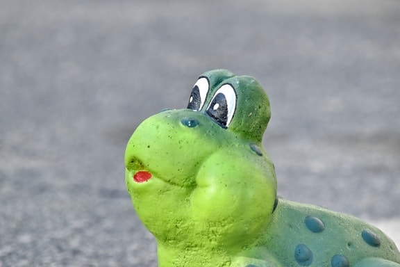 ceramic, decoration, eyes, frog, funny, green frog, greenish yellow, handmade, outdoors, eye