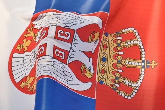 plátno, demokracie, Demokratická republika, vlajka, království, Srbsko, symbol, Jednota, vlastenectví, vlastenecké
