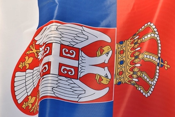 Demokratische Republik, Flagge, Erbe, Parlament, Serbien, Symbol, Emblem, nationalen, Patriotismus, Kunst