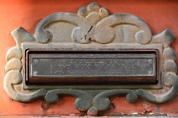 cast iron, mail slot, mailbox, old fashioned, traditional, decoration, old, art, texture, iron