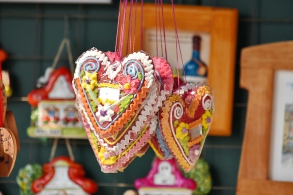 decorative, hanging, hearts, love, remembrance, romance, Valentine’s day, traditional, handmade, decoration