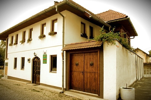 Bosnia y Herzegovina, histórico, Casa, Oriental, Turco, Inicio, arquitectura, residencia, Finca, calle