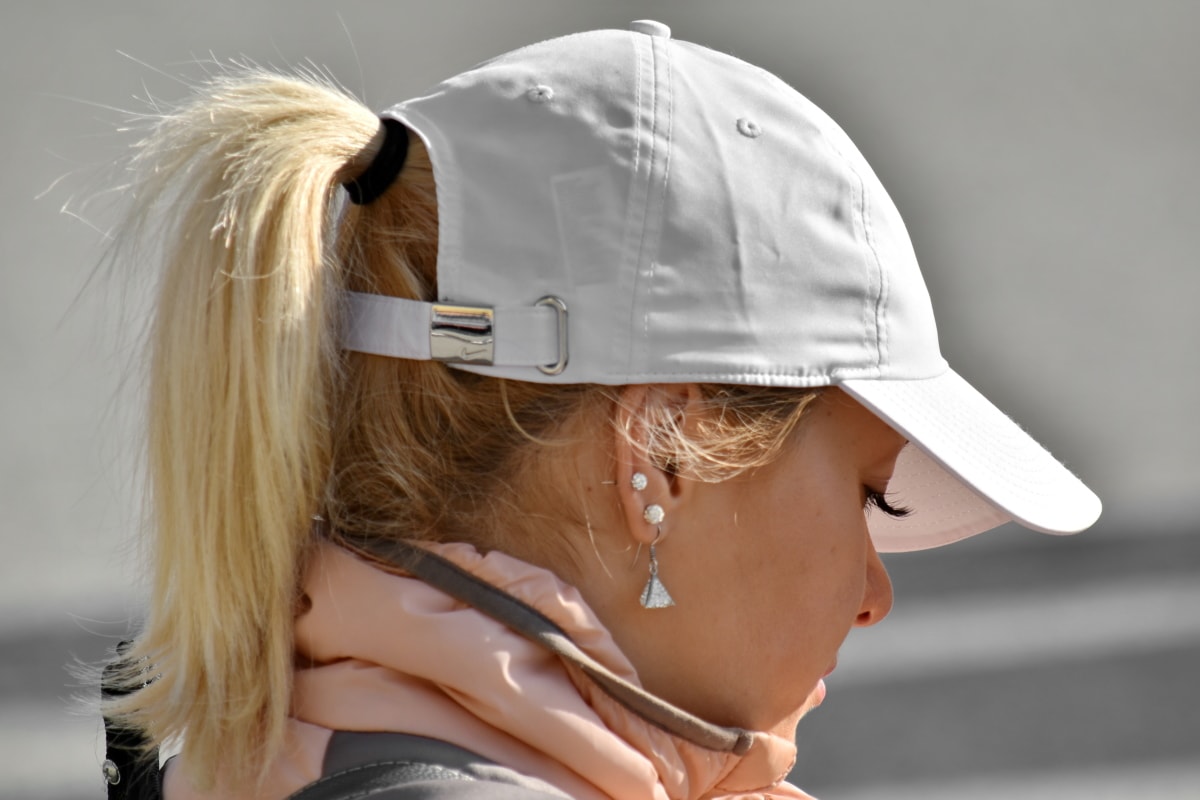 Kostenlose Bild Hut Hubsches Madchen Profil Seitenansicht Blond Haare Gesicht Frau Portrat Mode