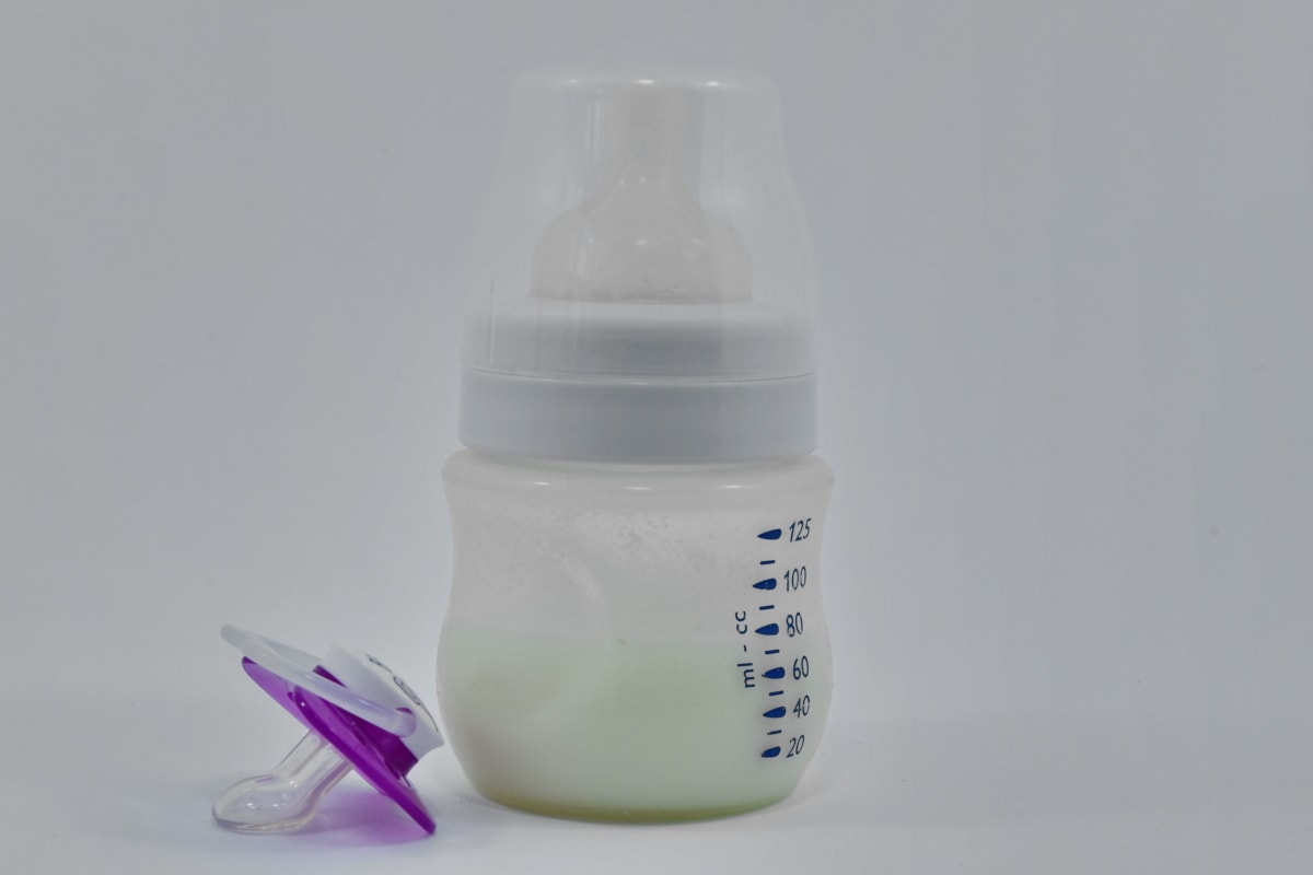 bebê, garrafa, leite, objeto, orgânicos, pureza, plástico, ainda vida, saúde, cuidados de saúde