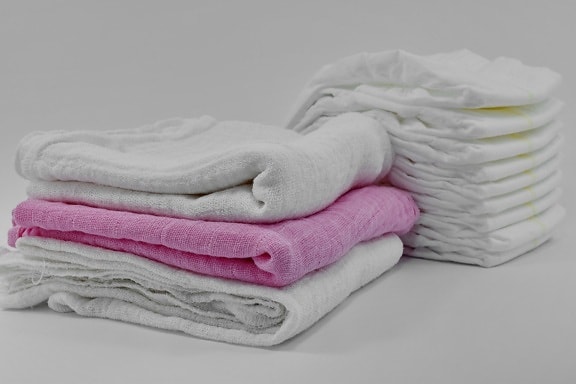 diaper, hygiene, linen, towel, cotton, bath, pile, comfort, wash, family
