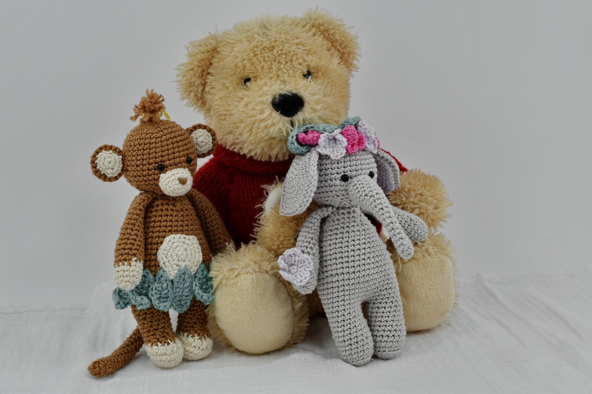 игрушка-плюшевый мишка, три, Игрушки, магазин игрушек, медведь, мило, подарок, игрушка, кукла, Зима