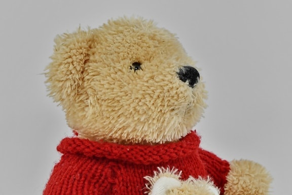 knitwear, plush, side view, sweater, teddy bear toy, toys, wool, gift, toy, bear