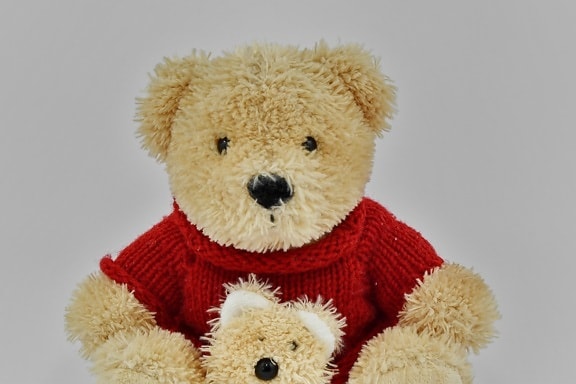 handmade, knitwear, sweater, teddy bear toy, wool, bear, toy, gift, soft, fur