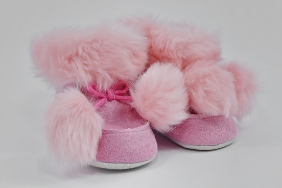 baby, pink, shoe, shoelace, shoes, small, soft, fashion, funny, indoors