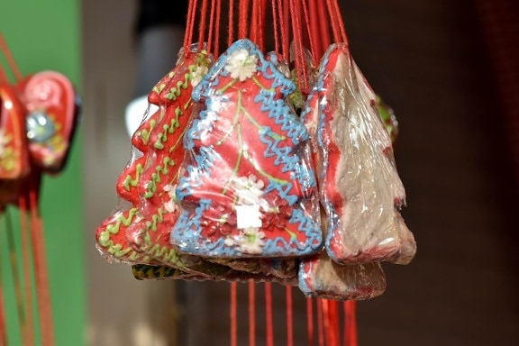 candy, celebration, christmas, confectionery, decoration, delicious, holiday, covering, hanging, traditional