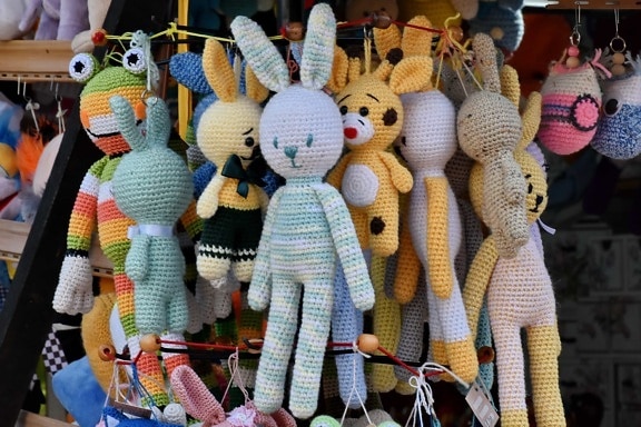 colorful, handmade, homemade, knitwear, toys, toyshop, doll, craft, market, traditional