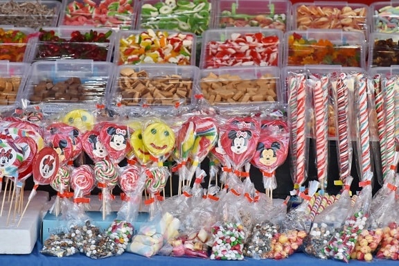 dulces, delicioso, mercancía, tienda, caja, brillante, calorías, celebración, chocolate, Color