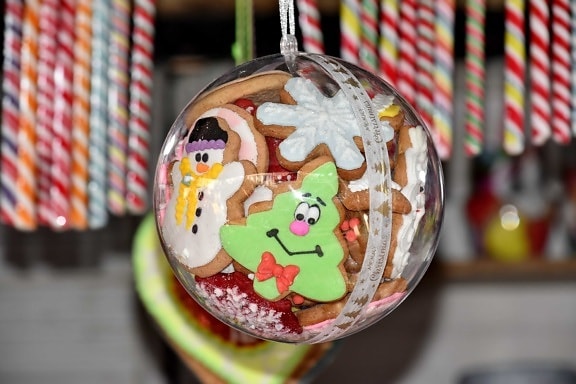 snoep, Kerst, koekjes, peperkoek, voedsel, suiker, chocolade, plezier, binnenshuis, viering