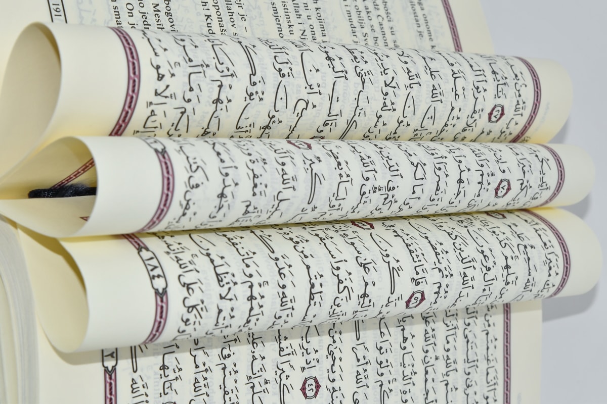 Árabe, livro, língua, Vista lateral, sabedoria, papel, imprimir, poesia, educação, documento