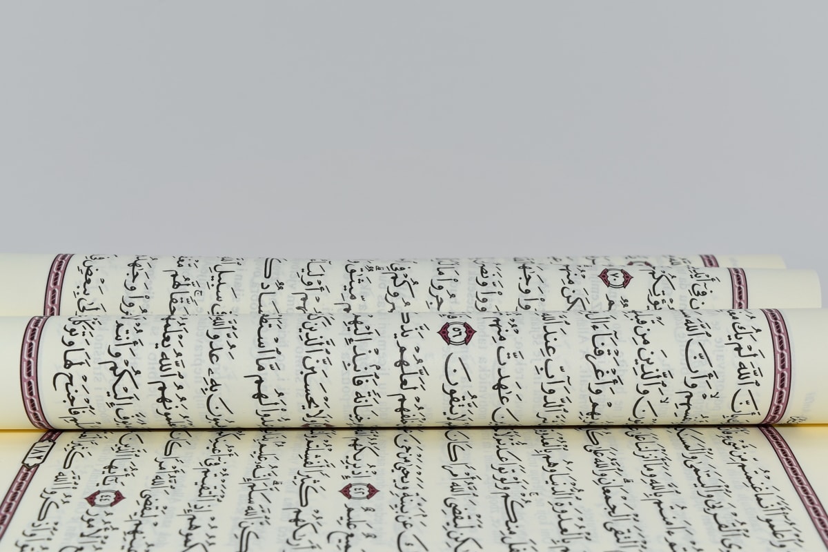 arabisk, Islam, viden, sprog, gamle, side, papir, bog, tekst, poesi