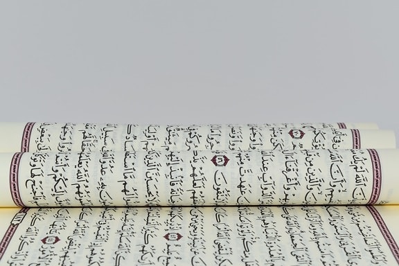 Arabe, Islam, connaissances, langue, vieux, page, papier, livre, texte, poésie