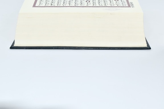 arabic, book, page, side view, paper, document, vintage, education, old, color