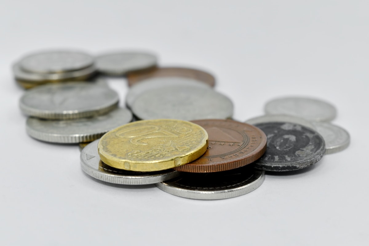 Cent, Ecke, Detail, Euro, Austausch, zwanzig, Münzen, Geld, Einsparungen, Finanzen