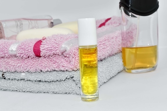 Aromatherapie, aromatische, lotion, olie, handdoek, Wellness, zeep, Zorg, behandeling, bad