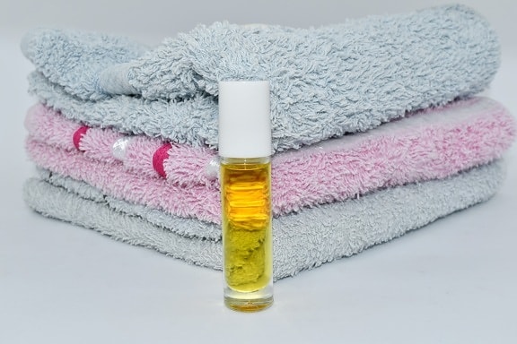 flaska, hygien, lotion, olja, handduk, behandling, badkar, tvål, badrum, Aromaterapi