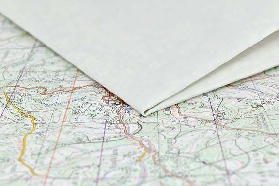 Geografie, umístění, mapa, papír, dokument, graf, Atlas, vytisknout, Stránka, text