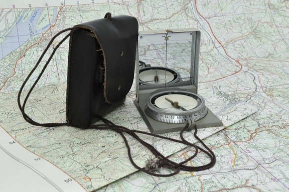 compass, exploration, geography, location, map, navigation, position, equipment, device, retro
