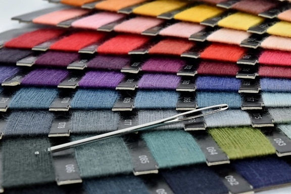 colors, hand tool, sewing, sewing needle, tailoring, thread, traditional, fashion, business, many
