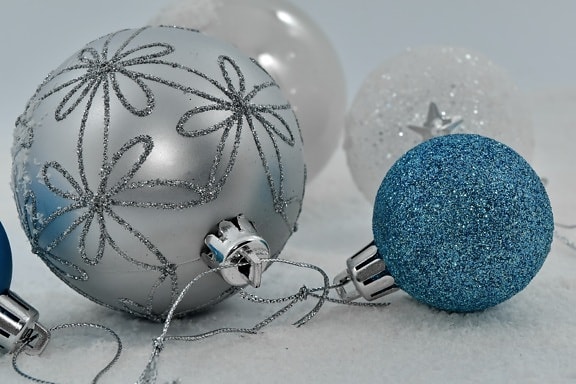 Рождество, декоративные, элегантный, серый, праздник, орнамент, Тур, сияющий, снежинки, Зима