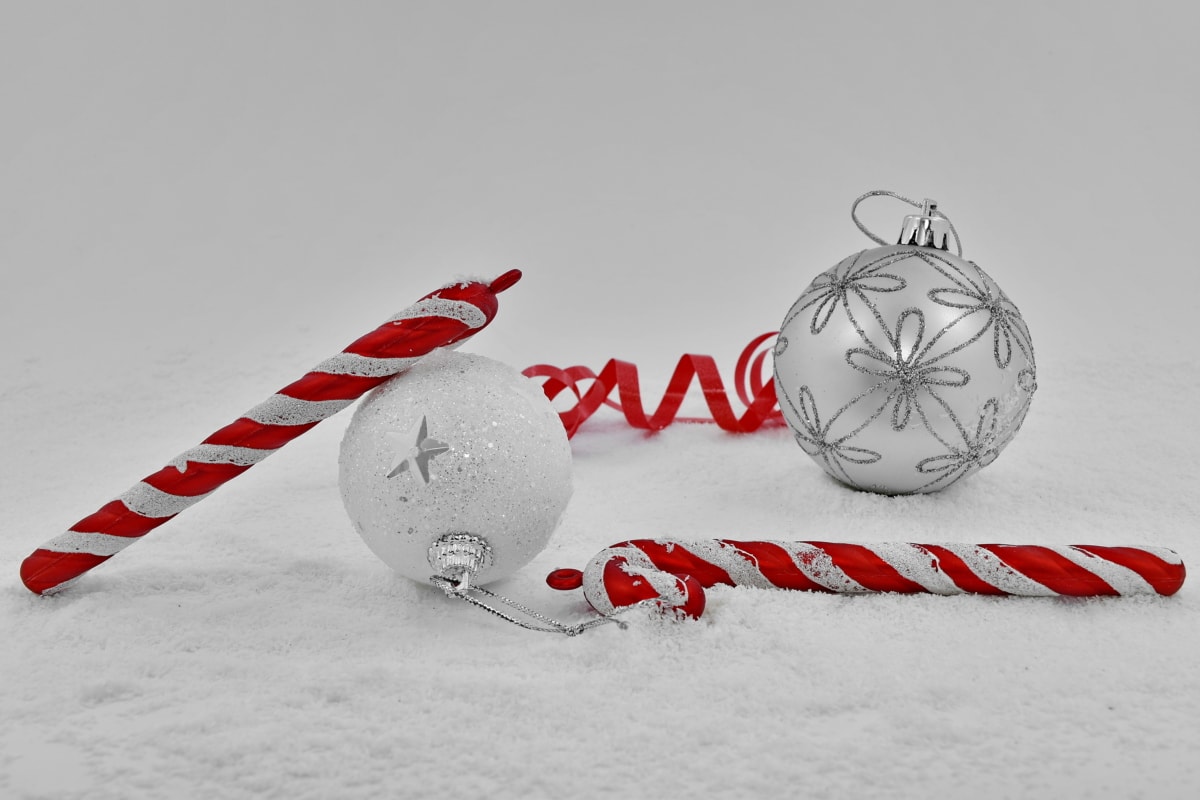 chrześcijański, chrześcijaństwo, Boże Narodzenie, dekoracja, ornament, Wstążka, świecący, śnieg, płatki śniegu, Kula