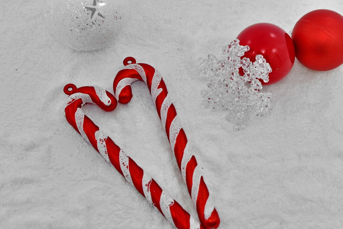 jul, dekoration, prydnad, romantiska, snöflingor, snö, vinter, kalla, snöflinga, firande