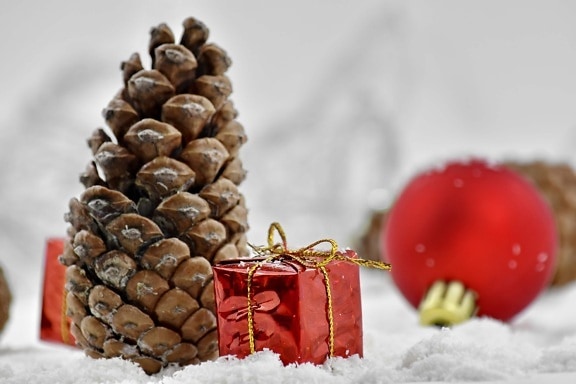християнски, Коледа, декорация, подарък, православна, пакет, червен, религия, зимни, традиционни