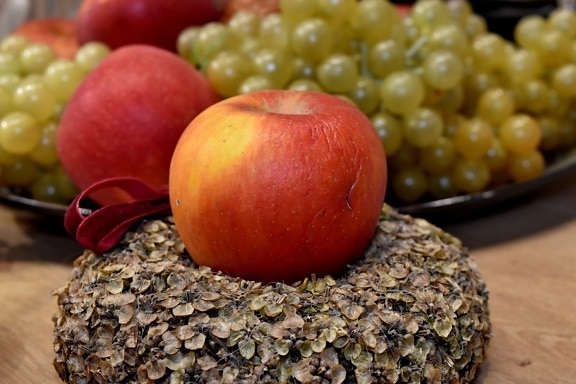 Äpfel, Feier, Esstisch, Trauben, Feiertag, Still-Leben, Vitamin, Essen, Apfel, Ernährung