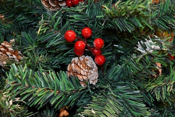 pobočky, vánoční, vánoční strom, jehličnanů, dekorace, strom, zimní, borovice, větev, stále zelený