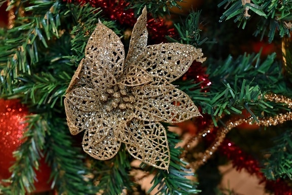 ramas, brillante, Navidad, árbol de navidad, decoración, colgante, brillante, árbol de hoja perenne, pino, árbol