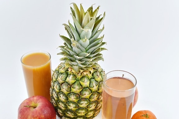 apple, delicious, fresh water, fruit juice, mandarin, pineapple, syrup, juice, food, tropical