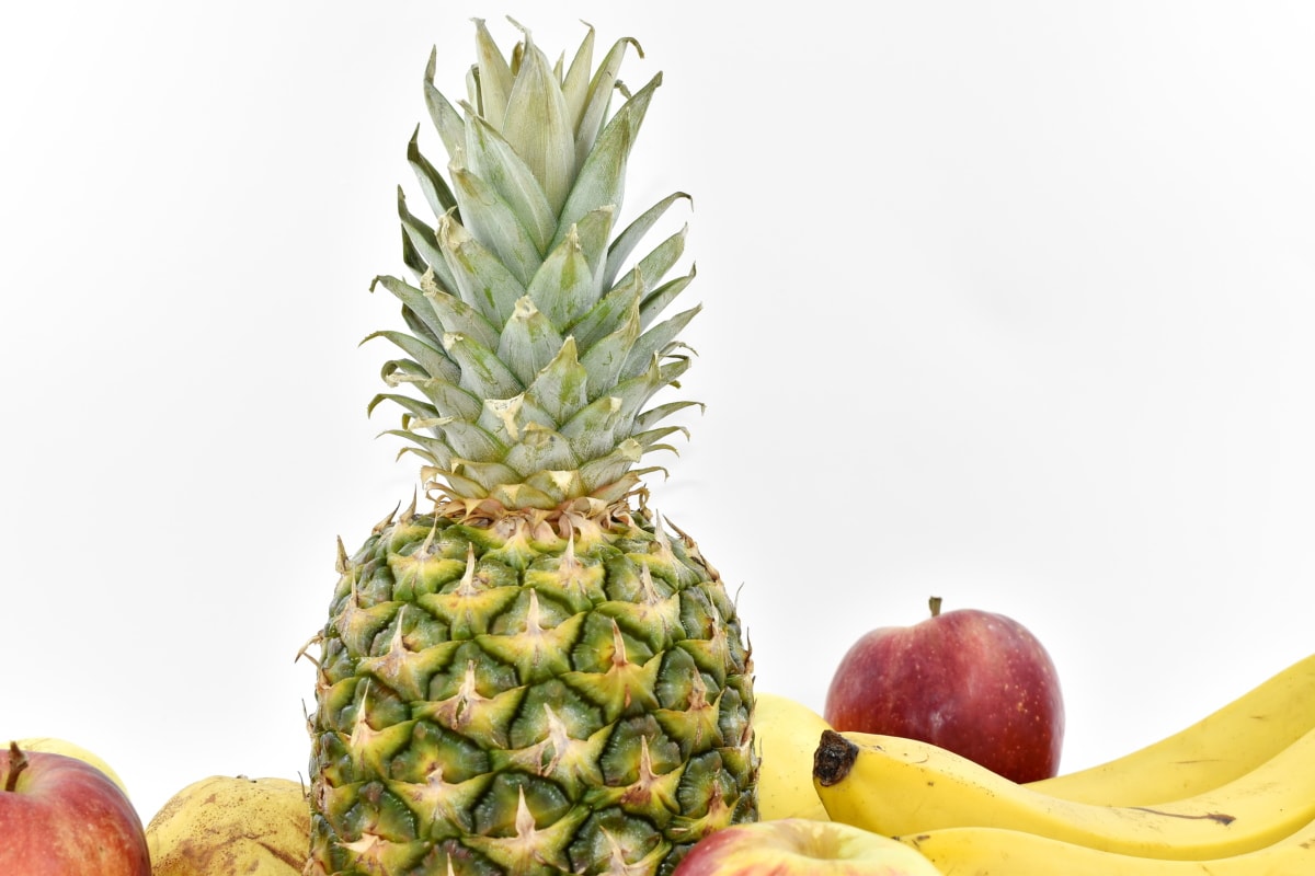 ананас, здоров'я, Тропічна, фрукти, їжа, виробляють, природа, здоровий, харчування, лист