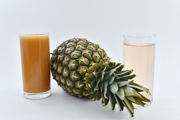 voćni koktel, voćni sok, voće, hrana, ananas, tropsko, staklo, mrtva priroda, sok, piće