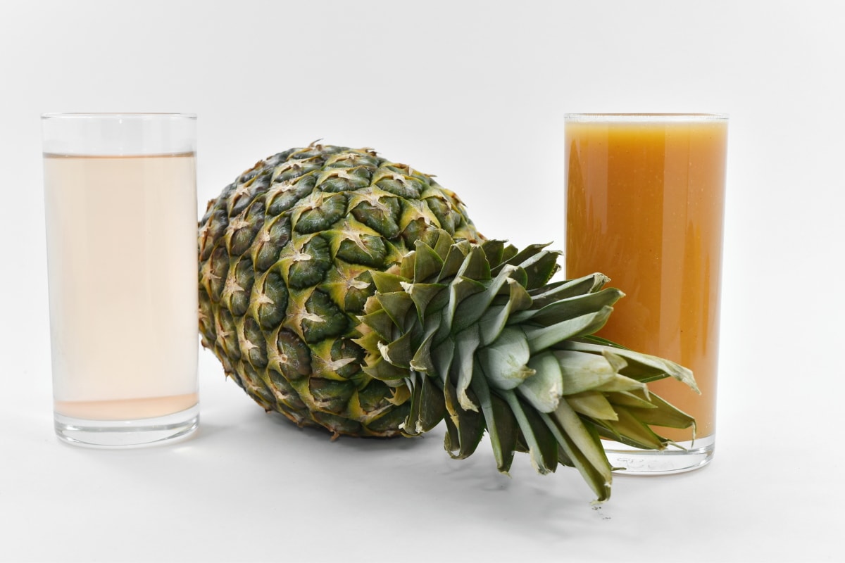 Beverage, calories, eau potable, cocktail de fruits, jus de fruits, liquide, ananas, sirop, légume, produire